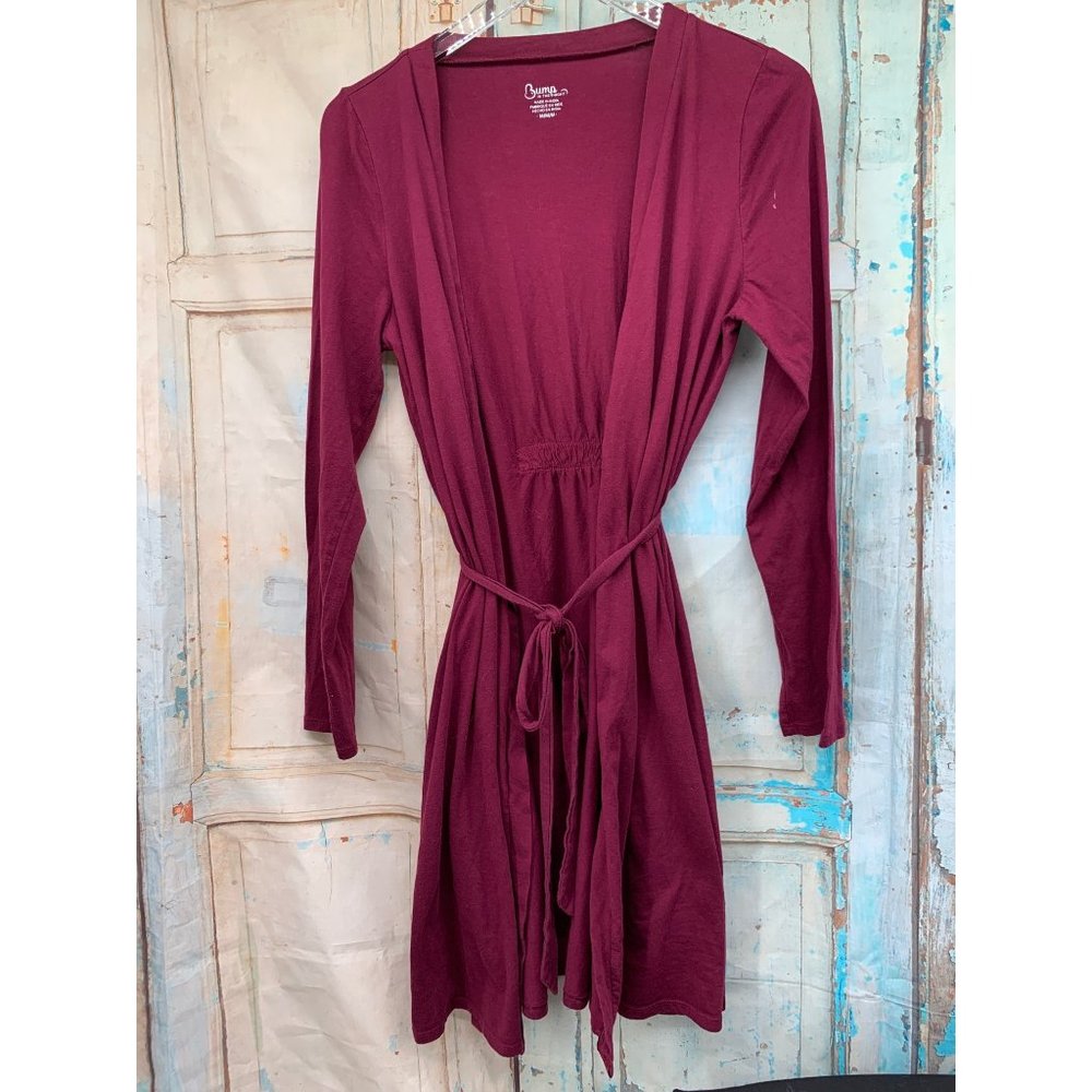 Bump Robe, Medium, Maroon, maternity